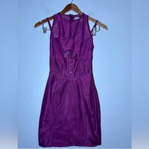 MISSTRESS ROCKS purple bodycon mini corset dress size XS